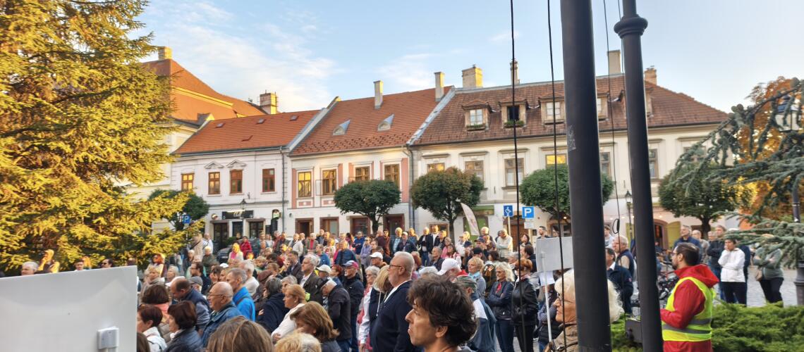 T&ouml;bb sz&aacute;zan t&uuml;ntettek Veszpr&eacute;m j&ouml;vőj&eacute;&eacute;rt &eacute;s az &aacute;tl&aacute;that&oacute; d&ouml;nt&eacute;sek&eacute;rt