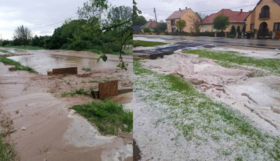 Jégesővel csapott le Somogyra az átvonuló szupercella - Elképesztő képek, videók