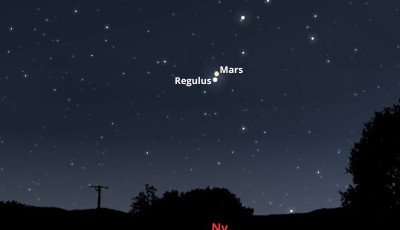 3 &eacute;jszak&aacute;n &aacute;t lesz l&aacute;that&oacute; a Mars &eacute;s a Regulus egy&uuml;tt&aacute;ll&aacute;sa a ny&aacute;ri &eacute;gbolton
