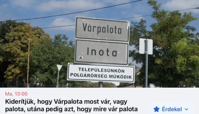 Elvileg ma kider&uuml;l, hogy V&aacute;rpalota v&aacute;r vagy palota