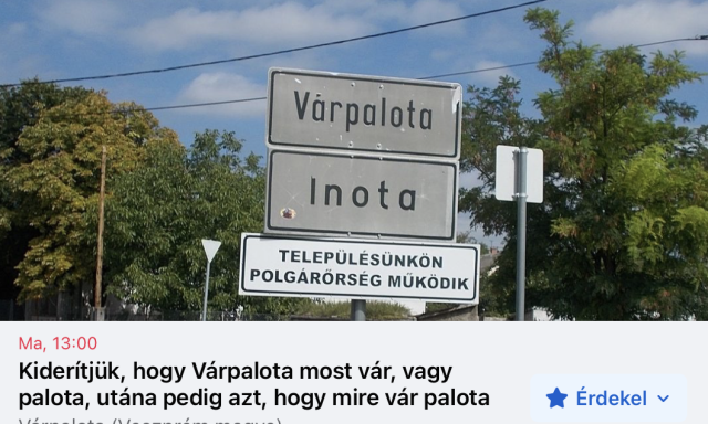 Elvileg ma kider&uuml;l, hogy V&aacute;rpalota v&aacute;r vagy palota