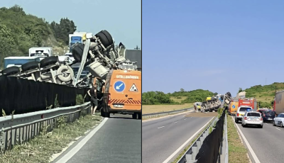 Hal&aacute;los kamionbaleset t&ouml;rt&eacute;nt a 8-as Fő&uacute;ton Hajm&aacute;sk&eacute;rn&eacute;l