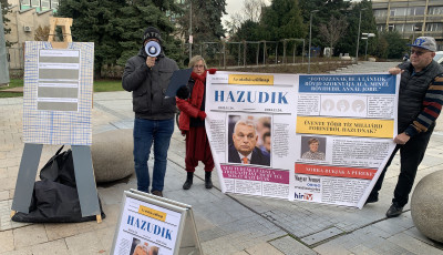 Veszpr&eacute;mben is ki&aacute;lltak a propaganda ellen