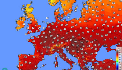 HungaroMet: H&eacute;tfőn Magyarorsz&aacute;g volt Eur&oacute;pa egyik legmelegebb orsz&aacute;ga