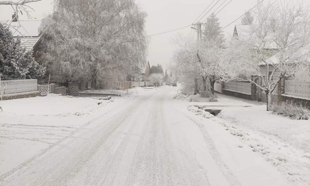 Olaszfalu m&aacute;ris csod&aacute;s t&eacute;li hangulatban van