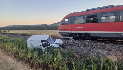Egy őz miatt hajtott &aacute;rokba - m&eacute;g egy vas&uacute;ti oszlopot is kid&ouml;nt&ouml;tt