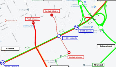 Keddtől v&aacute;ltozik a forgalmi rend a 8-ason