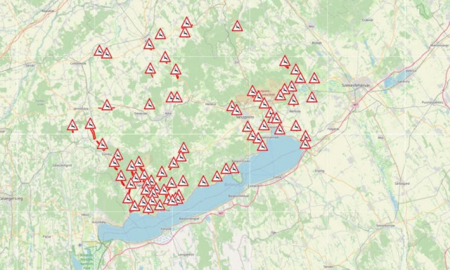 T&eacute;rk&eacute;pen a vadvesz&eacute;lyes Veszpr&eacute;m v&aacute;rmegyei utak