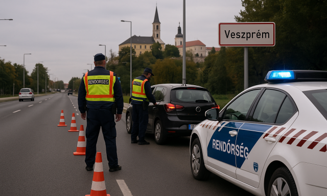 Fokozott rendőri ellenőrz&eacute;s lesz vas&aacute;rnap Veszpr&eacute;mben