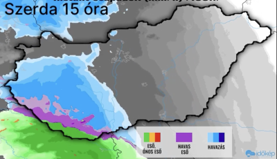 &Uacute;jra esni fog a h&oacute;, helyenk&eacute;nt &oacute;nos esőre is sz&aacute;m&iacute;thatunk