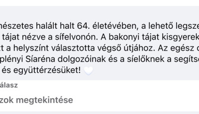 Az epl&eacute;nyi s&iacute;p&aacute;ly&aacute;n hunyt el egy 64 &eacute;ves f&eacute;rfi-A felvon&oacute;n lett rosszul