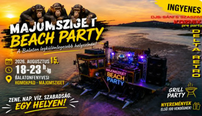 Majomsziget: Bulit szerveznek a Balaton n&eacute;pszerű homokpadj&aacute;ra