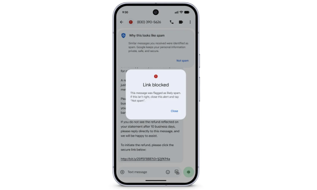 &Uacute;j Google funkci&oacute; vethet v&eacute;get az SMS csal&aacute;soknak