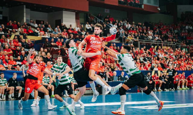 K&eacute;peken a Veszpr&eacute;m dr&aacute;mai győzelme a Sporting ellen