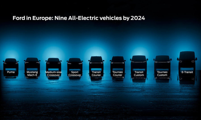 A Ford 2024-ig 7 &uacute;j elektromos j&aacute;rművet dob ​​piacra Eur&oacute;p&aacute;ban &eacute;s 2035-re teljesen emisszi&oacute;-semlegess&eacute; teszi műk&ouml;d&eacute;s&eacute;t