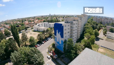 Készül Veszprém új ékköve - Így halad a Munkácsy mural festése - VIDEÓ